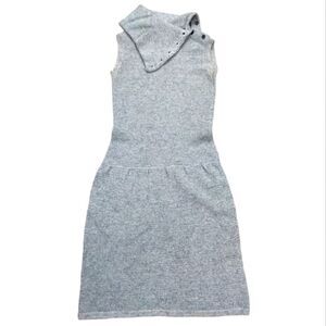 SACOOR BROTHERS 100% lamb's wool light gray dress popover